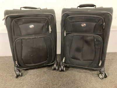 SET OF AMERICAN TOURIST LUGGAGE- TWO 20”X15.5”X9.5” BAGS