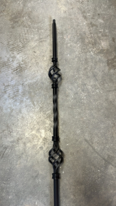 (10) BLACK DECORATIVE METAL BARS FOR RAILINGS