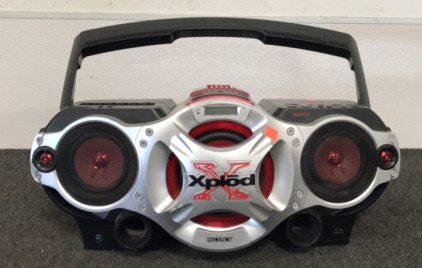 (1) SONY XPLOD CD RADIO CASSETTE-CORDER (MODEL NO. G700CP, (UNABLE TO TEST; BENT CORD)