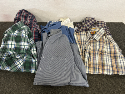 MENS DRESS SHIRTS AND FLANNELS (XL)
