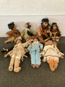 VINTAGE NATIVE AMERICAN PORCELAIN DOLLS