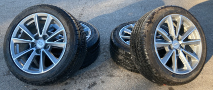 SET OF (4) IRONMAN IMOVE GEN 2, 245/45ZR17 TIRES ON CADILLAC RIMS- GREAT TREAD!