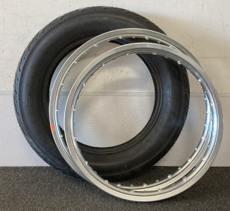 (1) METAL RIM D.I.D JAPAN 52- - 08 1416 (N 19&rdquo;X1.85&rdquo;) 10 09, WITH (1) METAL RIM D.I.D JAPA 76- - 08 10- - (N21&rdquo;X1.60&rdquo;) 10 09, AND (1) MICHELIN TIRE