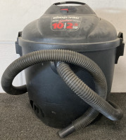 RED AND BLACK 10 GALLON 2.5HP QUIET DELUXE SERIES SHOP VAC (WORKS), HOOVER STEAM VAC (WORKS) - 2