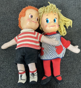 MATTEL SISTER BELLE AND MATTY PULL STRING DOLLS