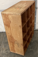 16 SLOT WOODEN ORGANIZER (30x12x33”), 4 TIER METAL SHOW ORGANIZER - 3