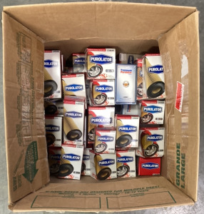 50 PUROLATOR OIL FILTERS VARIOUS SIZES