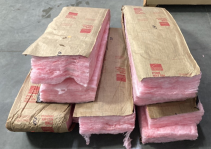 ASSORTED CORNING FIBERGLAS INSULATION 91” SECTIONS