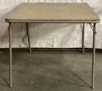 GREEN FOLD OUT TABLE (33x33x28”)