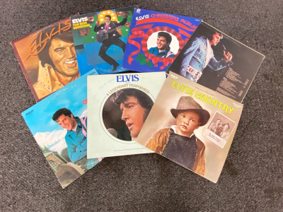 (7) Elvis Presley Vinyl Records