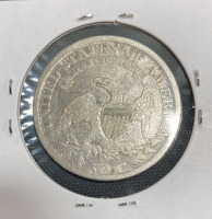 1810 Scratched Capped Bust Silver Half Dollar - 2