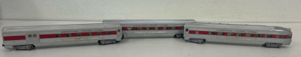(1) American Flyer Observation Passenger Car Columbus #960 In Box(1) S AMERICAN FLYER 961 PASSENGER CAR JEFFERSON - RED STRIPE In Box (1) Gilbert American Flyer 963 Washington Passenger Car Lighted In Box