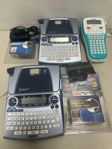 (3) Label Makers W/Ink