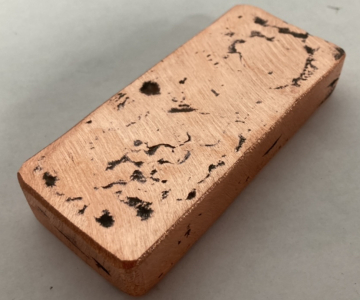 1Lb 2 Oz Hand Poured Copper Ingot