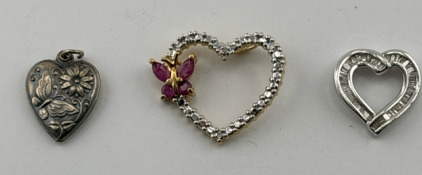 (3) .925 Beautiful Pendants