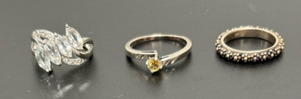 (3) Beautiful Rings Sz. 6.0, 6.5, 8.5