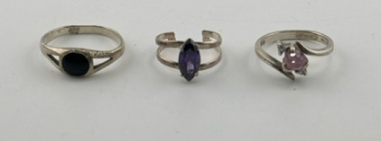 (3) Beautiful Rings Sz. 2.5, 4.5, 6.5