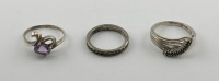 (3) Beautiful Rings Sz. 7.5, 7.5, 8.5