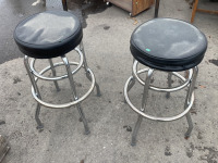 (2) Metal Barstools - 2