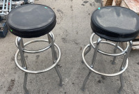 (2) Metal Barstools - 3