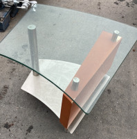 (1) Comtemporay Glass Side Table - 3