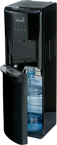 Primo Bottom-Loading Water Dispenser - 2 Temp (Hot-Cold) for 5 Gallon (Black)