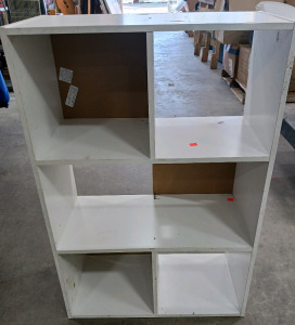 White 6 Cubbie Shelf 24"12"36