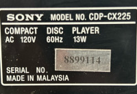 Sony Compact Disc Player - 2