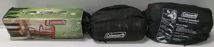(1) Coleman Dual-Action Hand Pump (1) Coleman Twin Size Air Mattress (1) Coleman SUV/Truck QuickBed