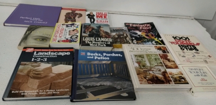 (13) Assorted Books: Including Louis L'Amour, DIY, Fantastic Four and more