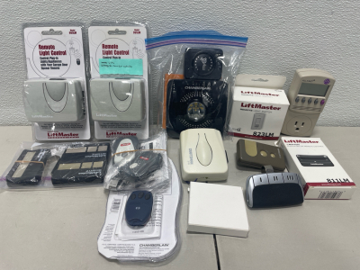 (2) Remote Light Control (1) Lift Master Light Switch and More&hellip;..