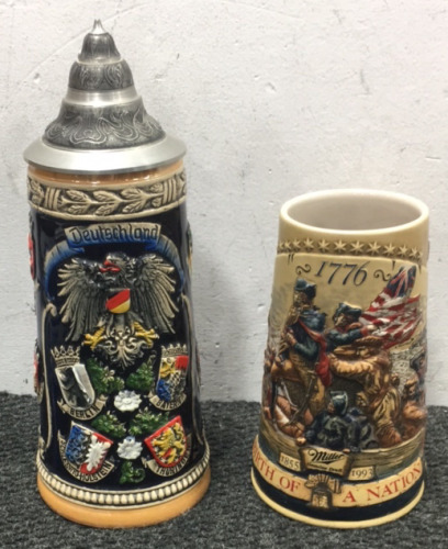 Handarbeit Made in Germany Stein & Miller Genuine Draft Beer Stein 1776 Birth of a Nation