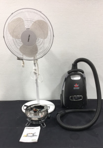Bissell Opticlean Vaccum, Pelonis Oscillating Fan & Cuisinart Electric Fondue Pot