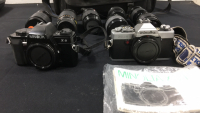 (2) Minolta Cameras X9 & XG1 W/ Case & 7 Lenses & More - 2