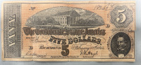 $5 Confederate Bill