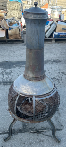 Metal Chiminea Fire Pit