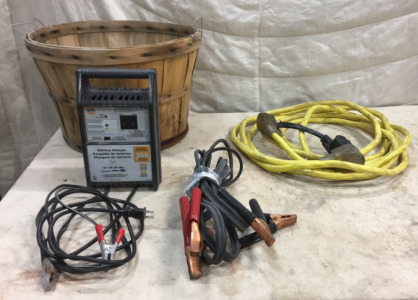 NAPA Battery Charger, Pair Of Jumper Cables & More