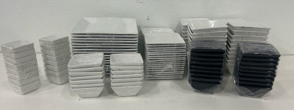 (32) 4.5&rdquo; Bowls (16) 3&rdquo; Bowls (38) 5.5&rdquo; Bowls (16) 10&rdquo; Plates (34) 6&rdquo; Plates