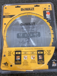 New 12” Saw Blade