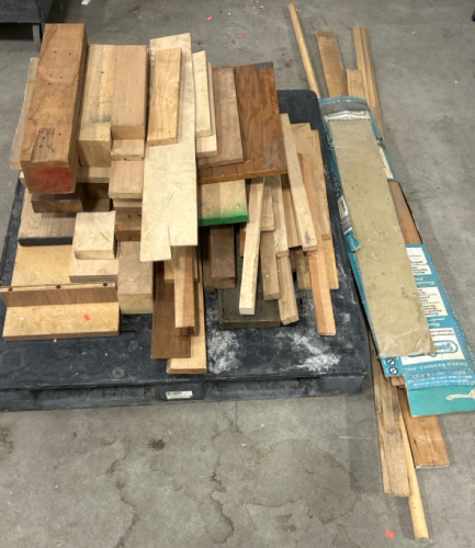 Pallet Of Assorted Wood &mdash;wall