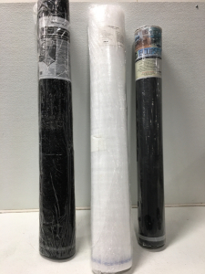 (1) Roll of Armstrong Quiet Comfort Underlaying (25&rsquo;), (1) Roll Premium PE Foam Underlaying (100&rsquo;), (1) Roll of Eclipse Acoutical Underlaying (100&rsquo;)