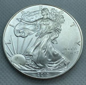 2013 Walking Liberty One Troy Ounce .999 Fine Silver Coin&mdash; Verified Authentic