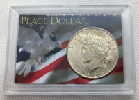 1922 Peace Dollar In Protective Case