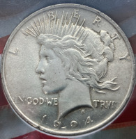 1924 Peace Dollar In Protective Case - 3