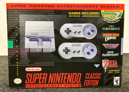 New In Box Super Nintendo Entertainment System- Classic Edition