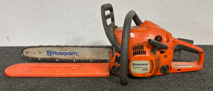 Husqvarna E-Series 240 Gas Powered Chainsaw- Has Great Compression