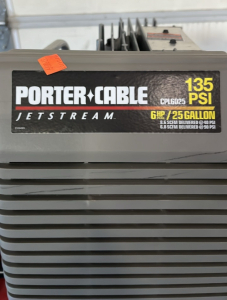 Red Porter Cable Jetstream Rolling Air Compressor