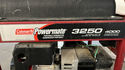 Coleman Powermate Protable Generador 3250