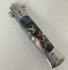 Stiletto Style Folding Knife- 440 Stainless