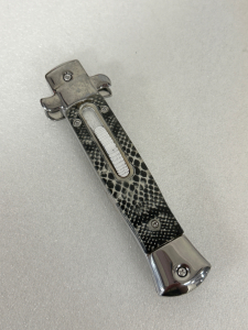 Auto In-And-Out Knife- Snake Print Pattern